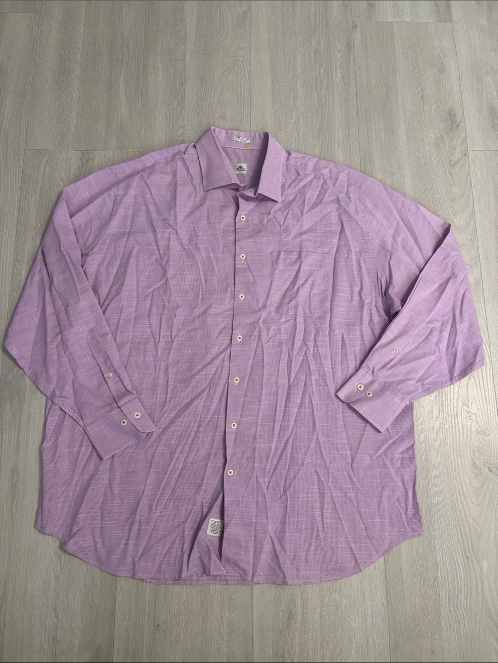 🔥BUNDLESALE Mens XXL Peter Millar Lavender 100% Cotton Long-Sleeve Dress Shirt